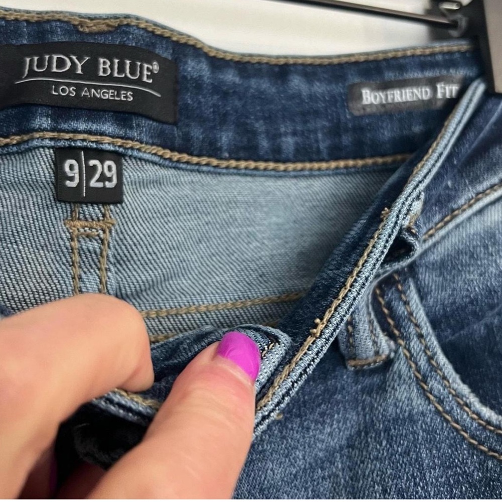 Judy Blue Boyfriend Jeans - Classic Blue